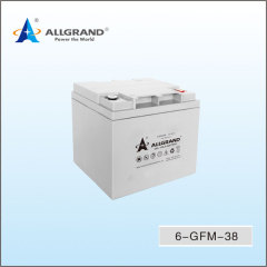 6-GFM-38 Long Life Up to 12 Years High Specific Energy for UPS EPS and Data Centers Allgrand