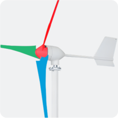 Horizontal Axis Small Wind Turbine 100-1000W High Efficiency Off-Grid Power Generation KLD-WTL Series