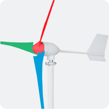 Horizontal Axis Small Wind Turbine 100-1000W High Efficiency Off-Grid Power Generation KLD-WTL Series