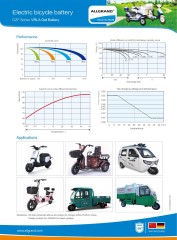 6-DZF-58 Deep Cycle Sealed Lead Acid Battery for Electric Bicycles Tricycles Mopeds Scooters Wheelchairs