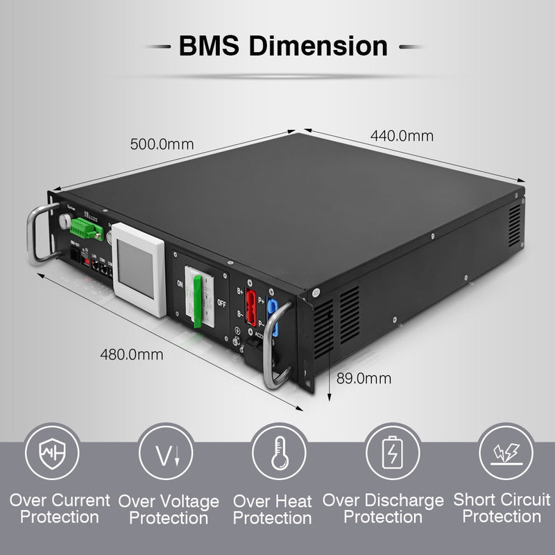 RS485 Lithium Battery Management System BMS 90S 288V 50A High Voltage BMS for Solar Energy Storage and BESS