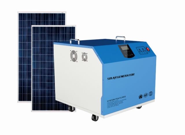 2KVA Off Grid Solar System 24V 200Ah MPPT Charge Controller Pure Sine Wave Inverter for Home Backup Power