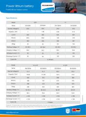 EVF Lithium Battery for Forklifts High Performance and Long Cycle Life
