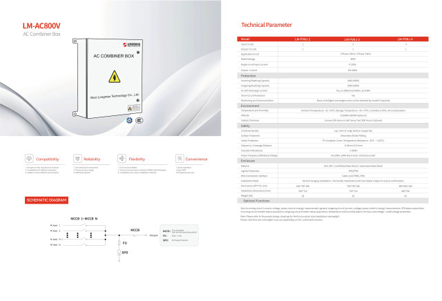 AC800V Combiner Box High-Voltage DC Power Distribution for Solar and Energy Storage Systems