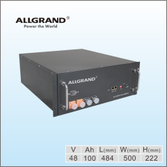 48v100 Lithium Battery for Telecom Backup Power with LFP Chemistry and High Cycle Life