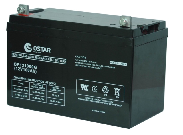 GEL Battery Series 2V/6V/12V 33Ah-3000Ah Deep Cycle for Solar Wind UPS Telecom OSTAR