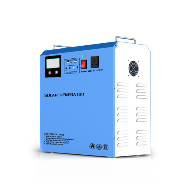 500VA Off Grid Solar System 12V/65Ah Battery 150W Panel Pure Sine Wave Inverter for Home Backup Power