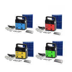 Solar Lighting System 7500MAH/3.7v Lithium Battery 10W/6V Poly Panel Off-Grid Home Outdoor Use