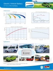 6-EVFJ-150 Deep Cycle Battery High Energy Low IR for Electric Low Speed Vehicles Golf Carts