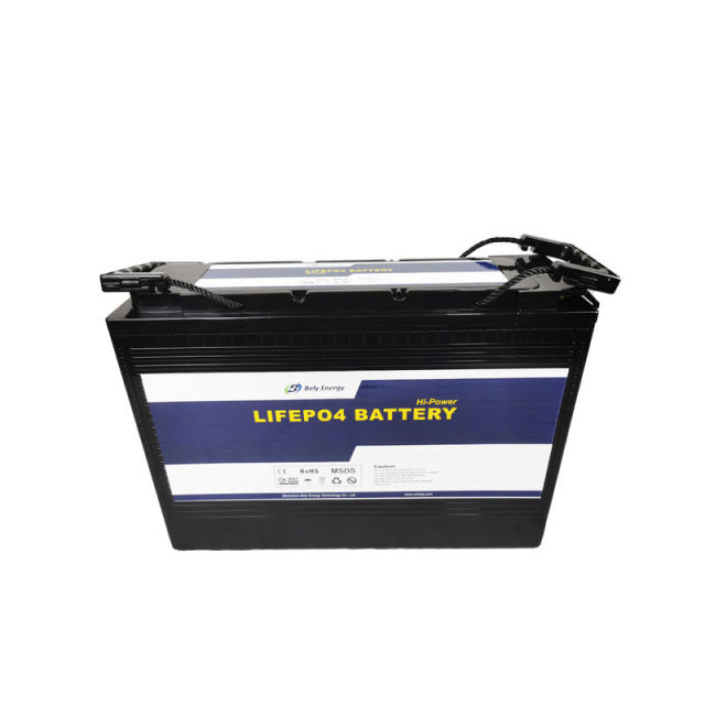 UPS 50Ah 24V LiFePO4 Battery Lithium Iron Phosphate Lightweight & Long Cycle Life for Solar RV Marine Bely