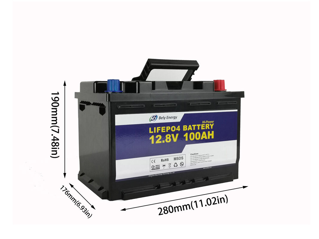 1280Wh 100 Amp Hour 12 Volt Lifepo4 Battery High-Cycle Life, Solar Energy Storage, Off-Grid Systems