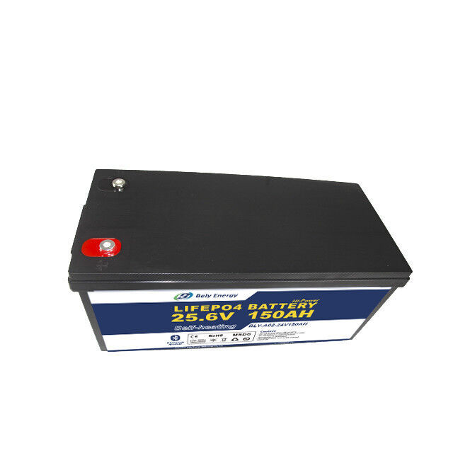 24V 150Ah Rechargeable LiFePO4 Lithium Ion Battery Long Cycle Life 5000 Cycles for RV Boat Solar Storage Bely