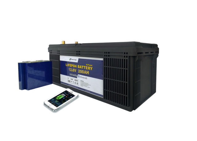 Base Station Lithium Iron Phosphate Battery 12V 200Ah With Bluetooth & Self-Heating for Solar and Telecom Systems