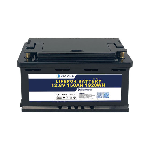 12V 150AH Bely Grade A Bluetooth BMS Battery Smart for Scooter Yacht