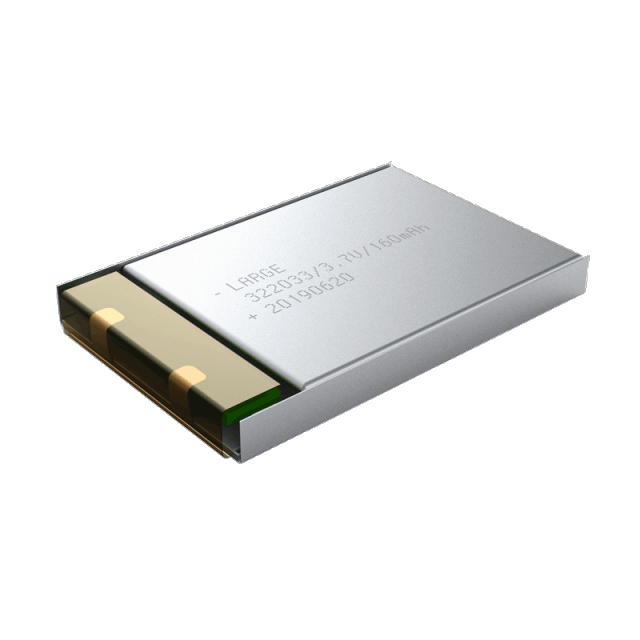 322033 3.7V 160mAh Lithium Polymer Battery High Energy Density Pet Tracker Power Solution