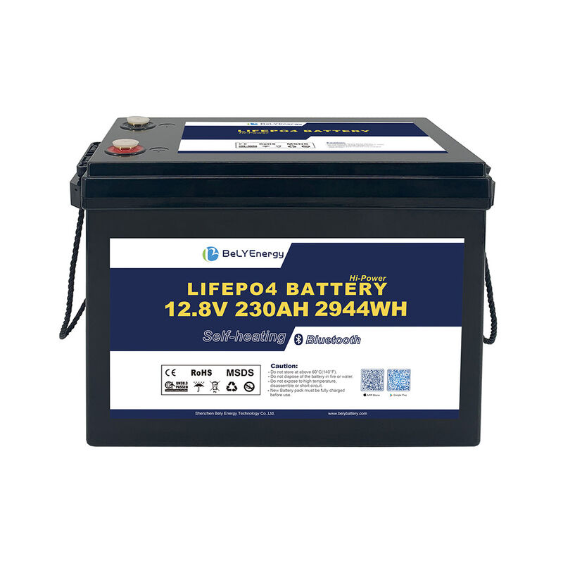 12V 230AH RV Battery With BT And Self-Heating And Communications LiFePO4 230Ah Bluetooth Self-Heating for Solar RV Marine BELY