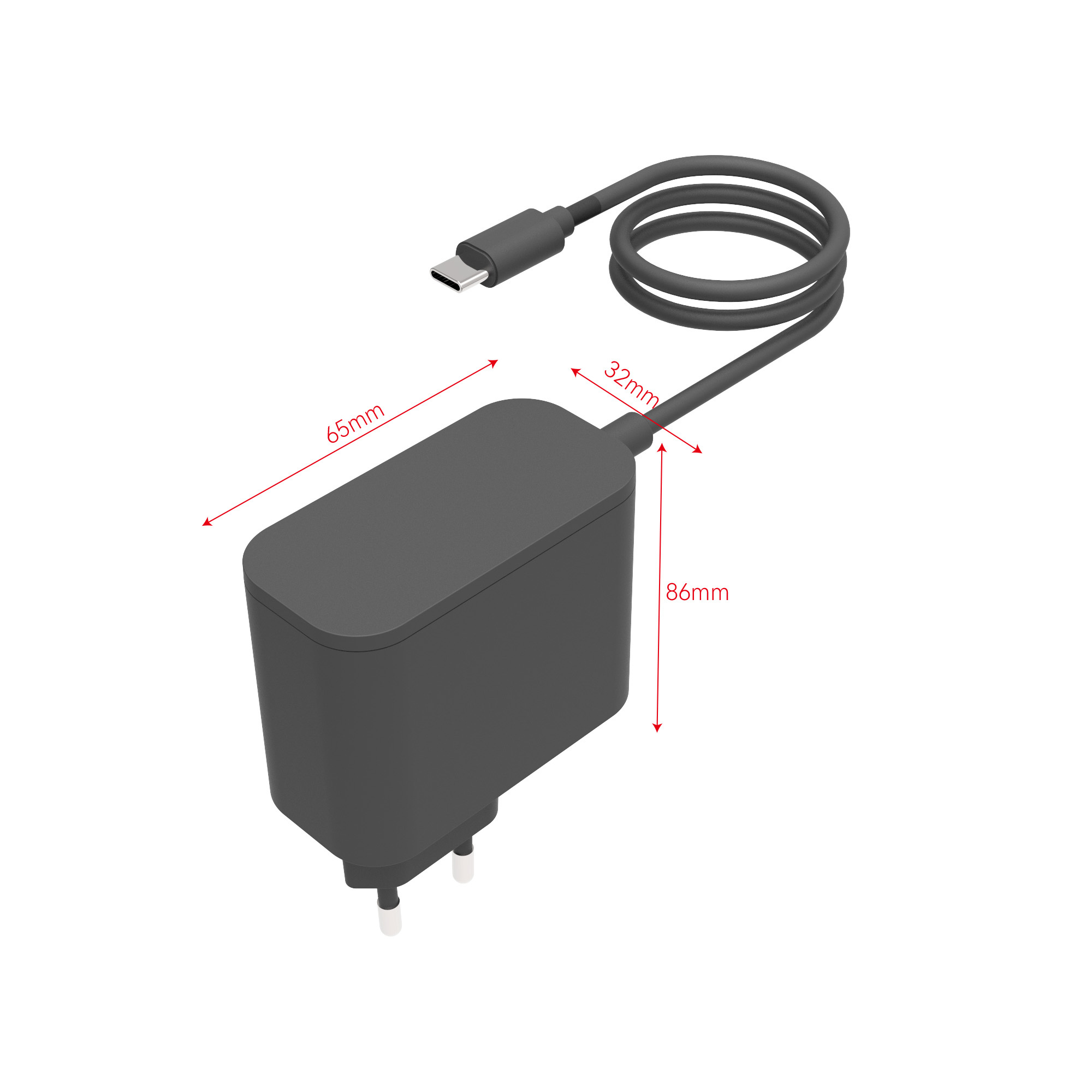 65W GaN USB-C PD Charger