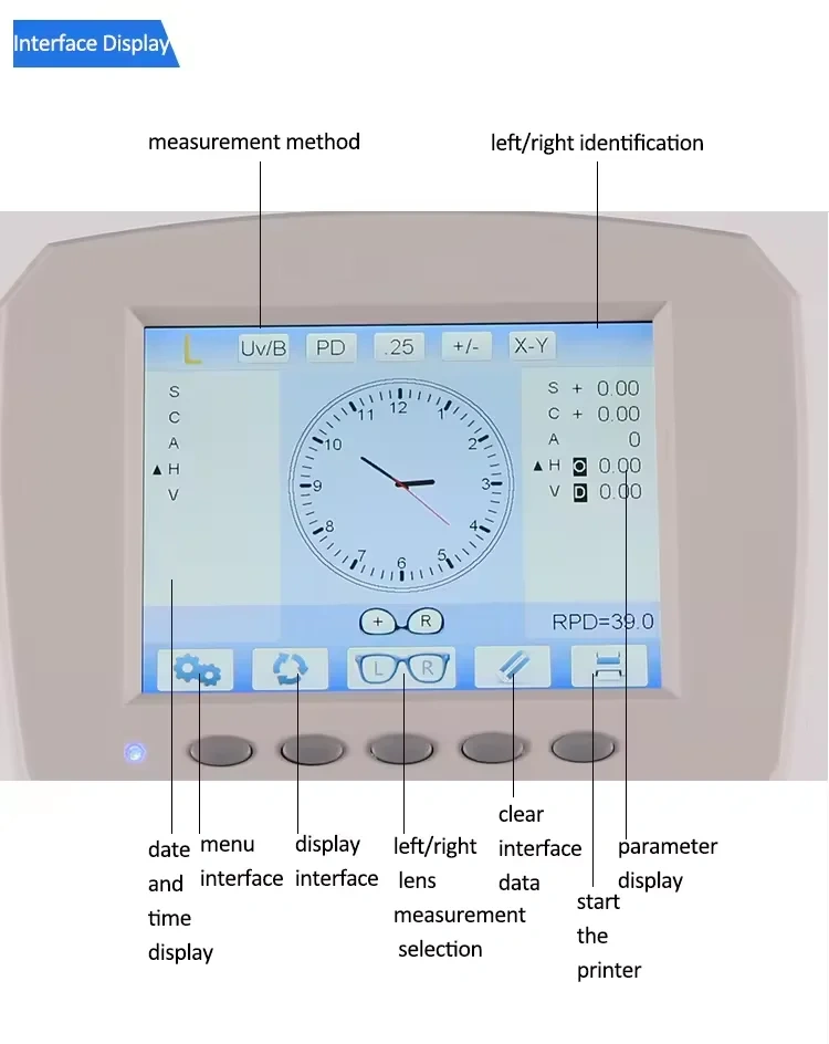 Medical Appliance Optometry Instrument Ce Certified  L-800 China Digital Lens Meter Digital Auto Lensmeter