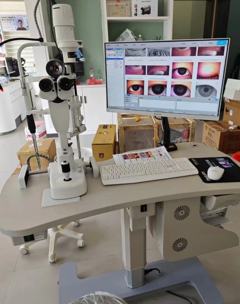 High Quality LED Slit Lamp 5-step magnification Ophthalmology Equipment
