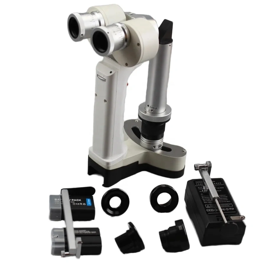 ML5S1 Portable slit Lamp 2 Magnification Slit Lamp Ophthalmology Equipment Eye Exam Handheld Slit Lamp Microscope Fundus Camera