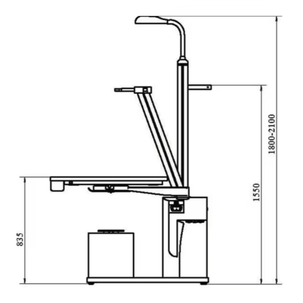 HD-3200 Ophthalmic Refraction Table Unit Optometry Ophthalmic Unit Optical Combination Table Optical Unit Motorized Table