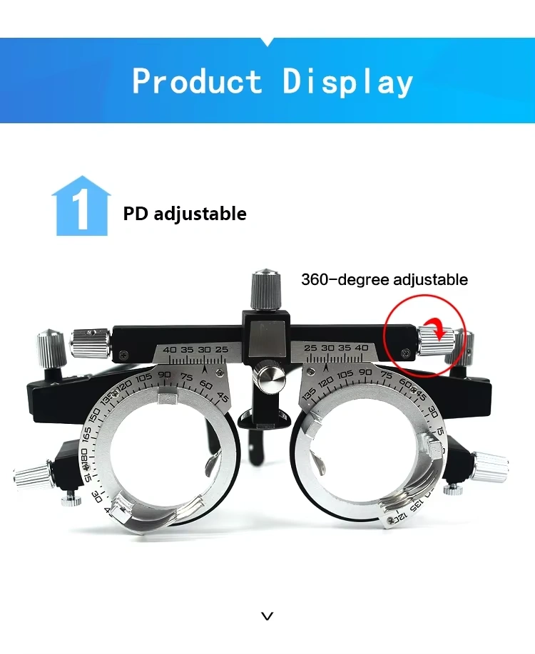 Trial Lens Frame UTF-4880A Top Quality White Metal Universal Trial Frame for Eye Optometry Optical Lens Trail Lens Set