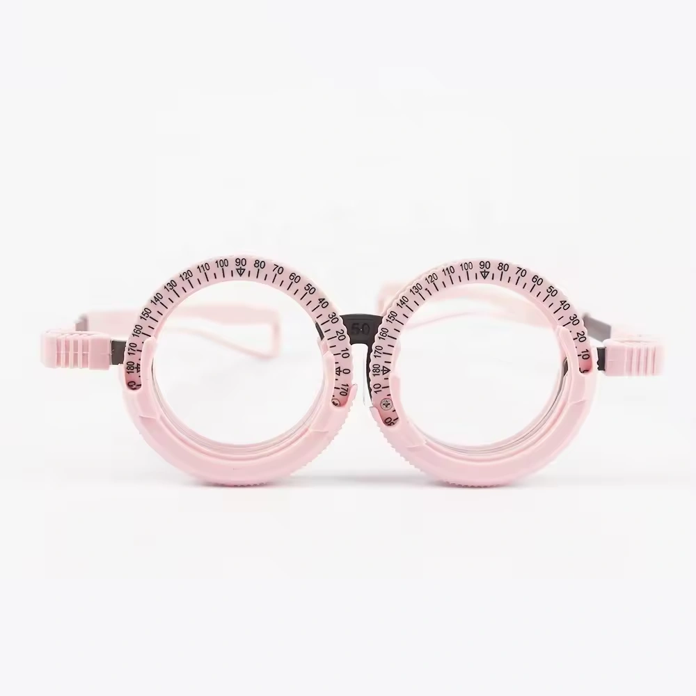 Trial Lens Frame STF-T5072 Simple Trial Frame for Eye Optometry Optical Lens Trial Lens Set,Blue,Grey,Pink Color