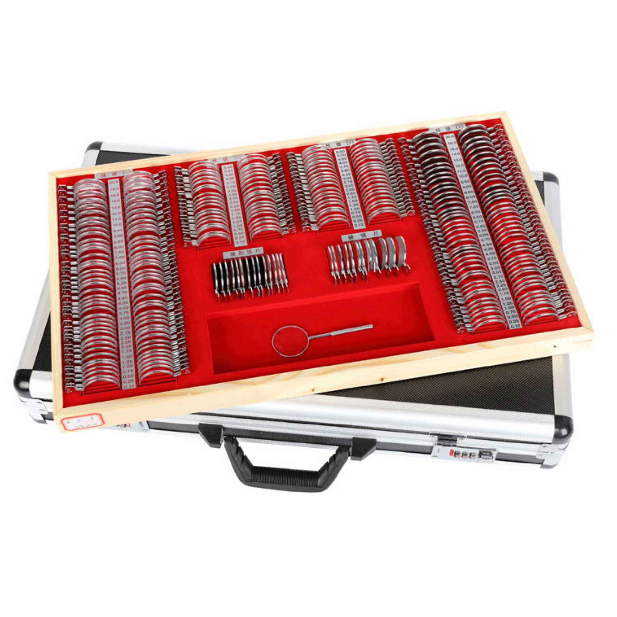 LM-266 Trial Lens Set Factory Price 266 Pieces Lenses Optical Instrument Optometry Box Trial Lens Case
