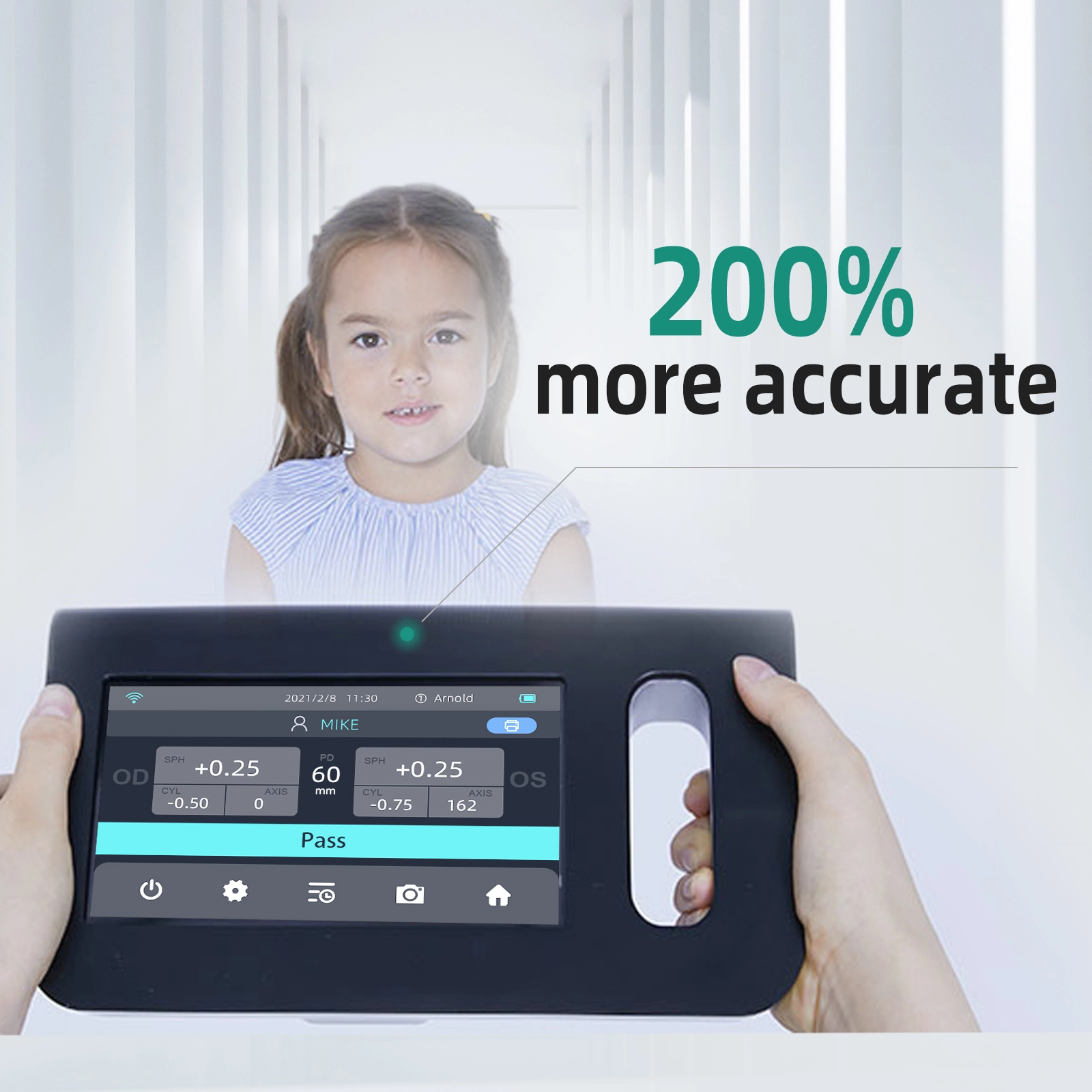 Portable Auto Refractor VS-800B Handheld Refractometer High Accuracy Vision Screener Ophthalmic Equipment Mobile Vision Screener Refractometer