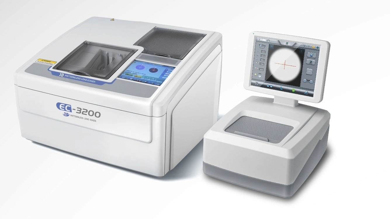 Automatic Lens Edger Patternless AutoLens Edging Machine With Frame Tracer  EC-3200+LT-800 Auto Lens Edger ( Lens Groover Function optional)