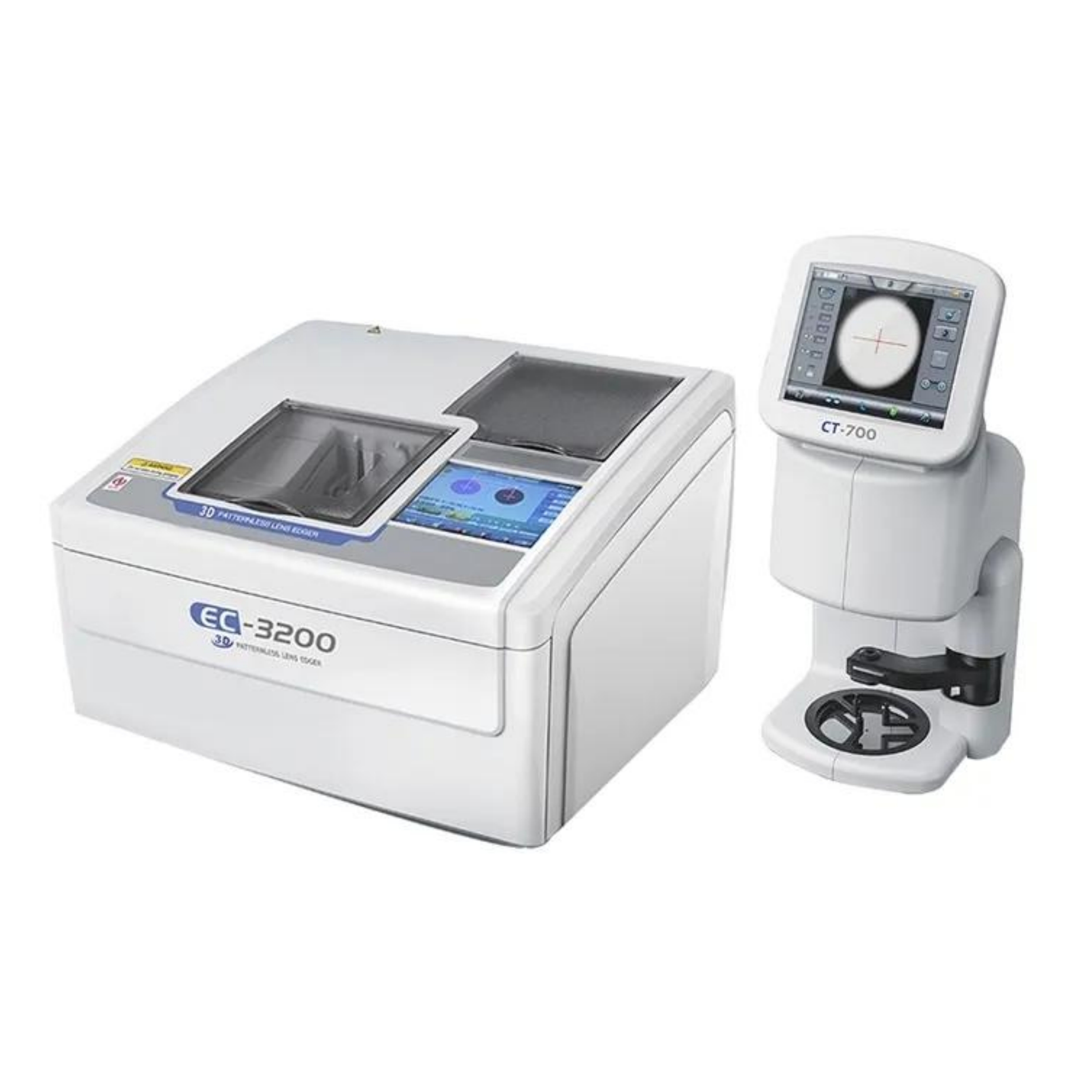 Automatic Lens Edger Patternless  Automatic Lens Edging Machine With Scanner EC-3200+CT-700 Edger with 3D scanner ( Lens Groover Function optional) 