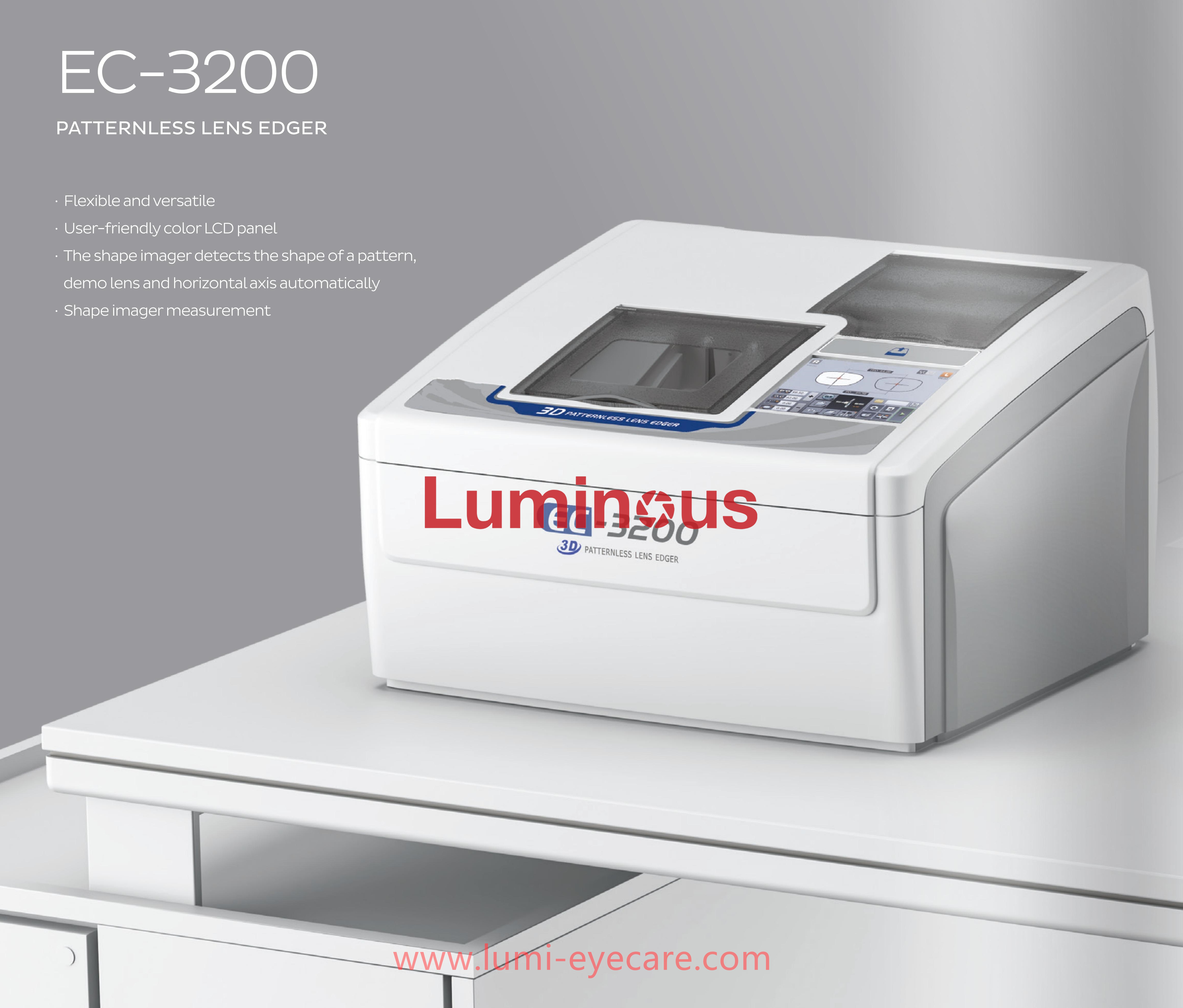 Automatic Lens Edger EC-3200 Patternless  Automatic Lens Edging Machine With Scanner Auto Lens Edge