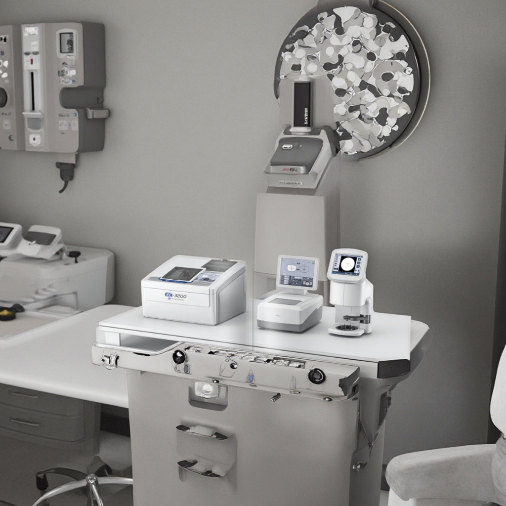 Automatic Lens Edger Patternless AutoLens Edging Machine With Scanner and Frame Tracer  EC-3200+CT-700+LT-800 Auto Lens Edger ( Lens Groover Function optional) 