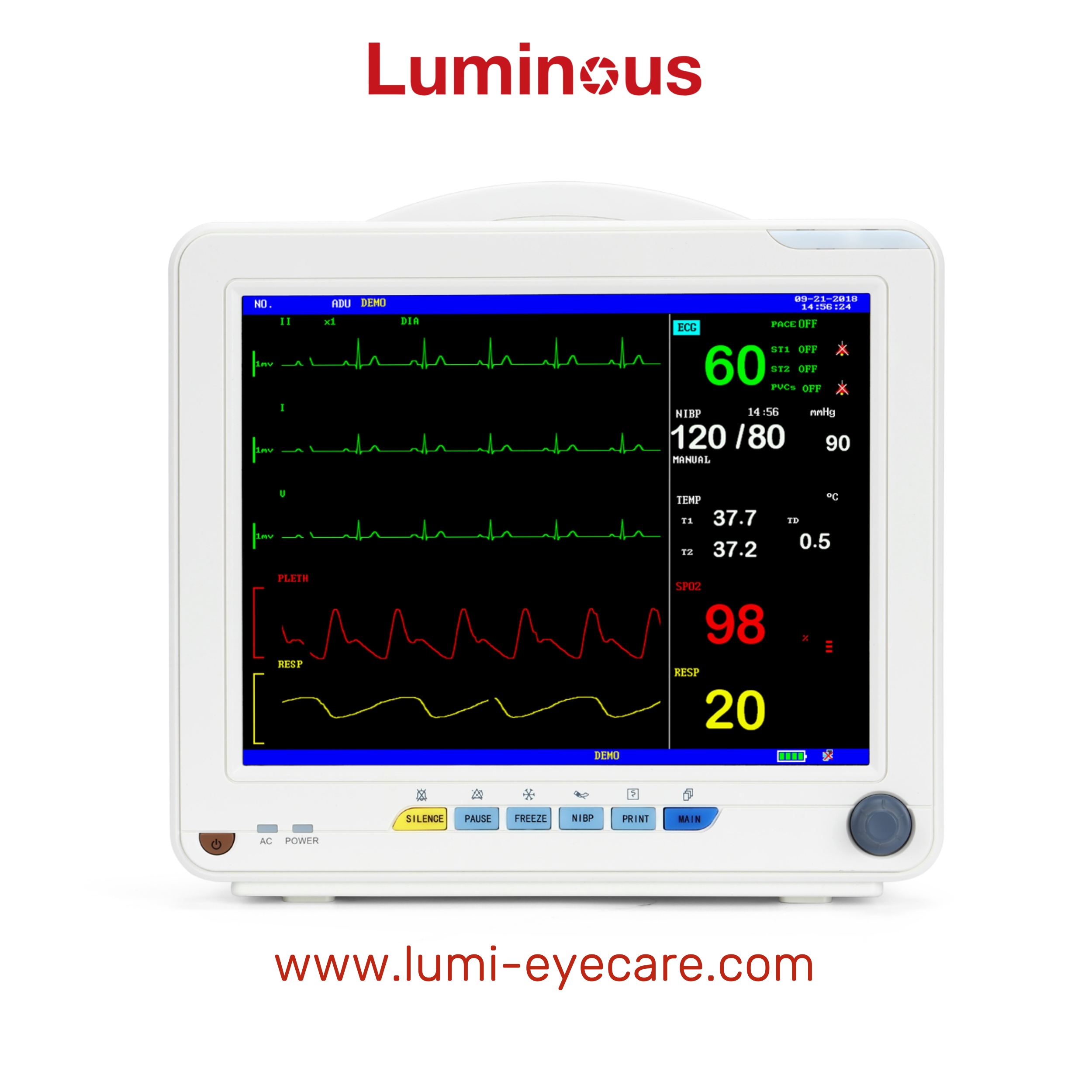 Hospital equipments medical patients monitor multiparameter vital signs ...
