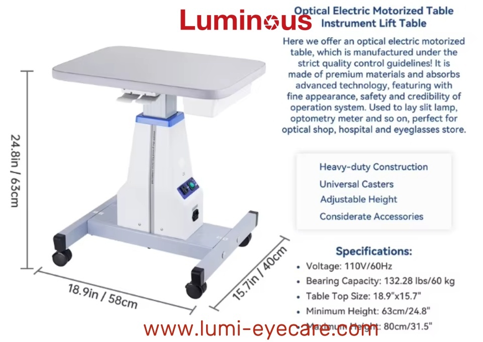 Motorized Table for Refractometer Lensmeter Slit Lamp Table WZ-3A Small Lift Table Ophthalmic Equipment Ophthmology Instrument