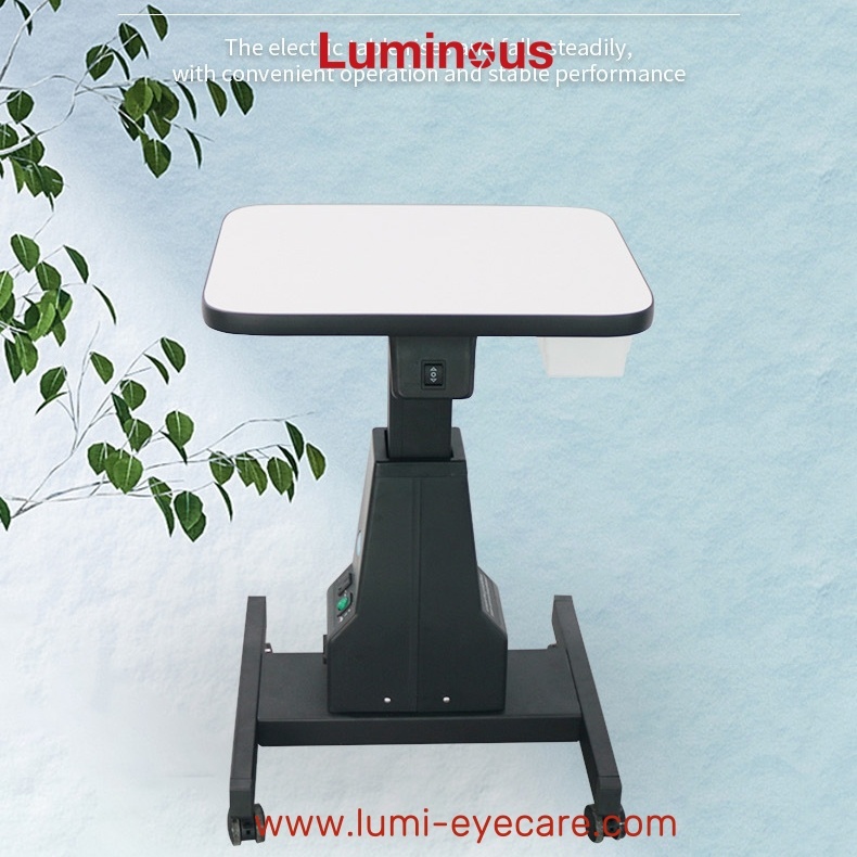 Motorized Table for Refractometer Lensmeter Slit Lamp Table WZ-3A Small Lift Table Ophthalmic Equipment Ophthmology Instrument-Black Color