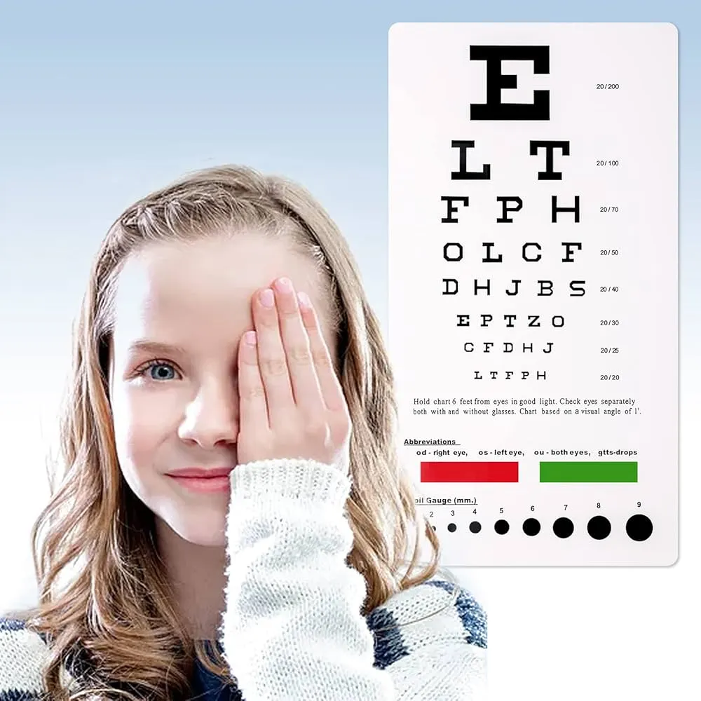Customization Vision Eye Test Chart with E Charts, C Chart, Optical ...