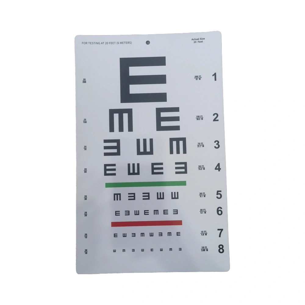 Customization Vision Eye Test Chart with E Charts, C Chart, Optical ...