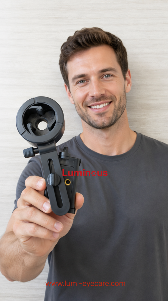 Universal Digital Eyepiece Adaptor for Slit lamp Telescope Adaptor connect with Phone Connection Mobile Phone Adapter for Portable slit lamp