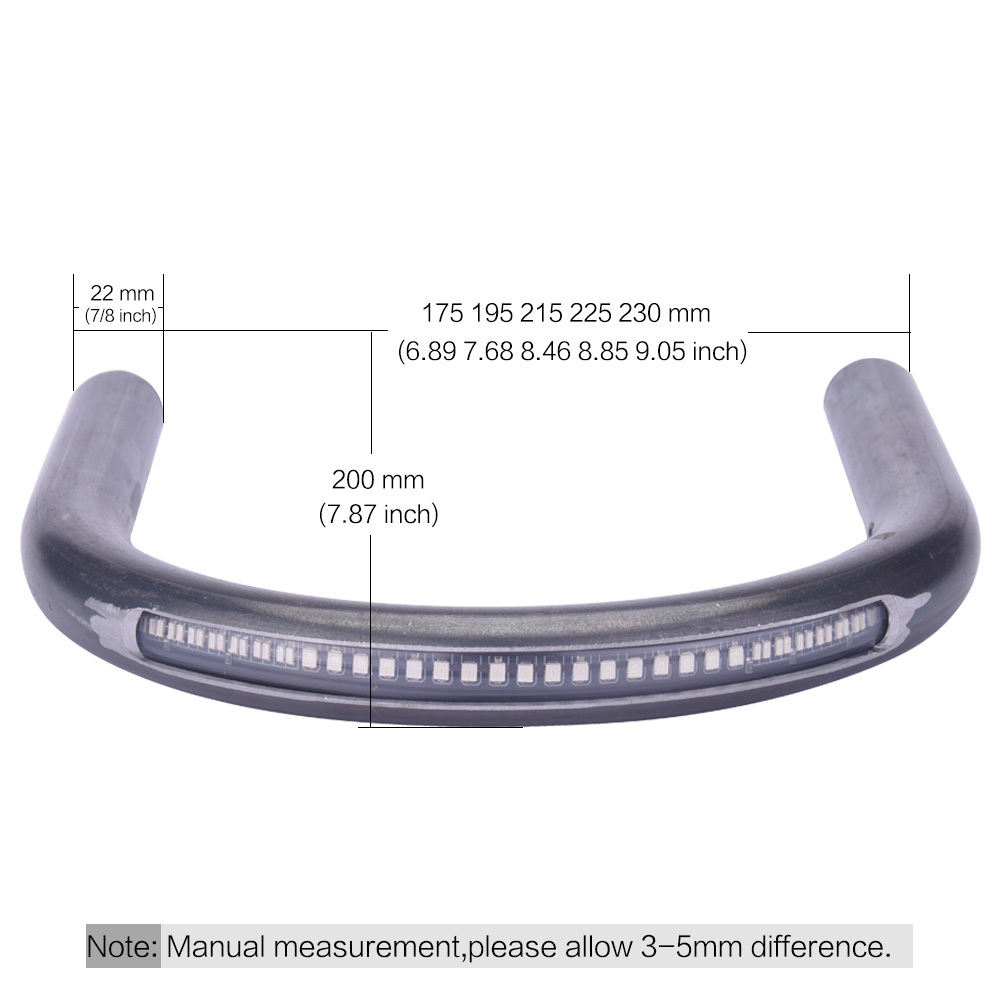 22mm 7/8" Cafe Racer Subframe Seat Hoop With Turn Signal Brake Light