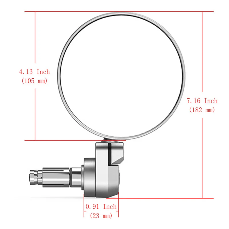 Adjustable Cafe Racer Handlebar End Side Mirror