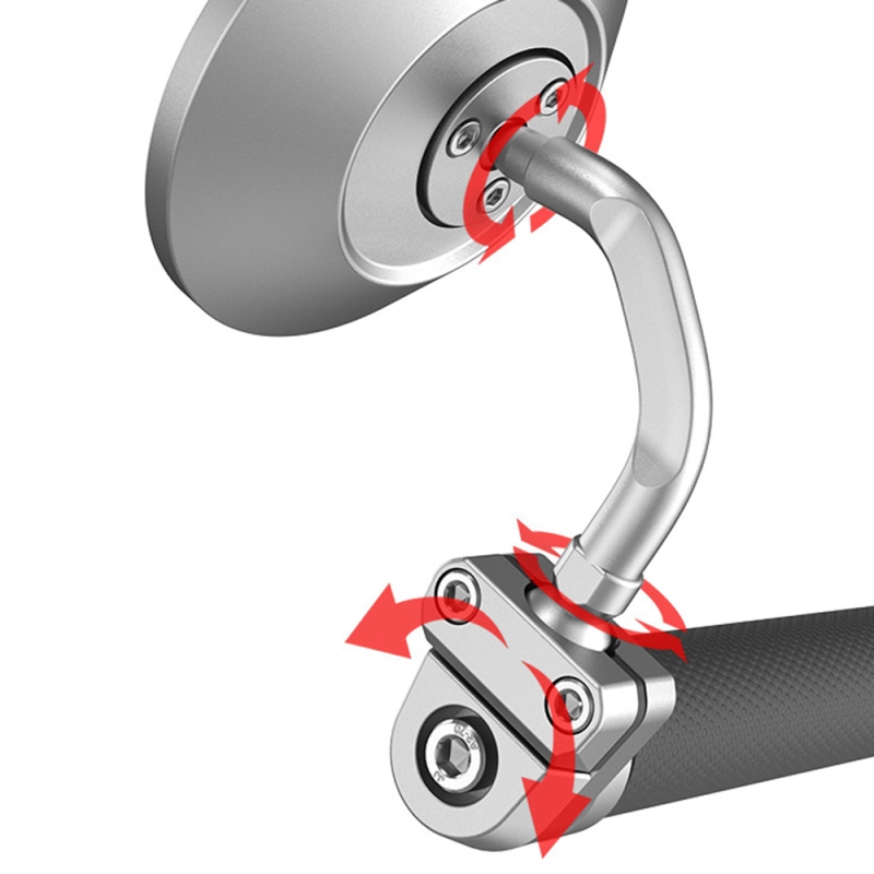 Adjustable Cafe Racer Handlebar End Side Mirror