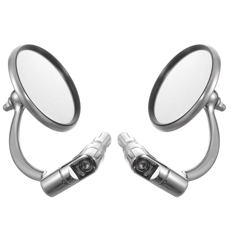 Chrome Motorcycle Bar End Mirror for Cafe Racer