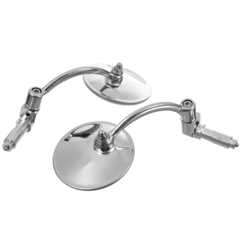 Chrome Motorcycle Bar End Mirror for Cafe Racer