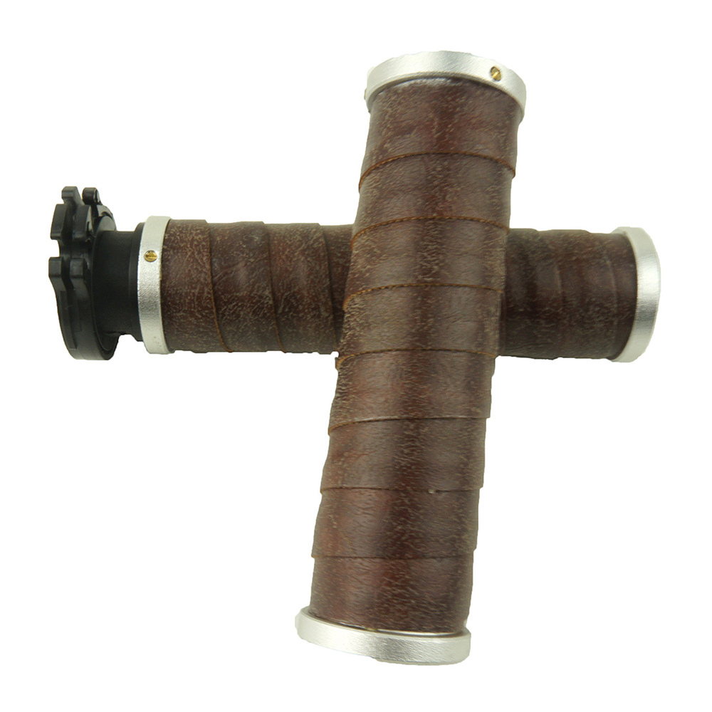 Retro Leather Cafe Racer Motorcycle Handlebar Grips