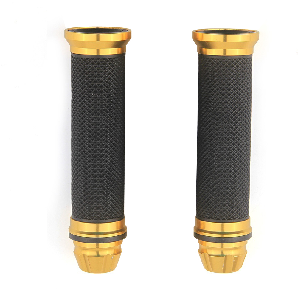 Non-slip 7/8" Motorcycle Handle Bar Grips for Cafe Racer
