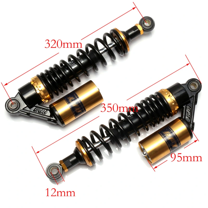 12.6" 320mm Motorcycle Air Shock Absorber Rear Suspension Cafe Racer