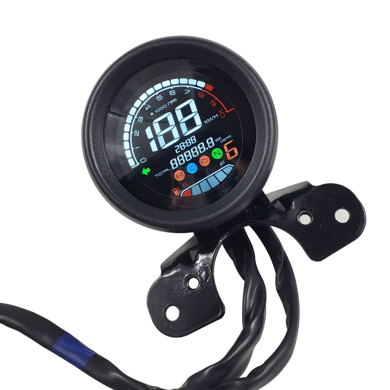 Digital LED Motorcycle Speedometer Odometer Gauges