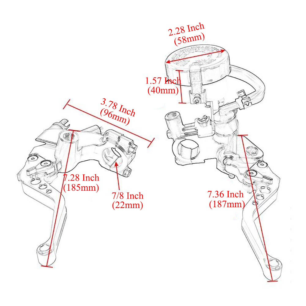 Motorcycle Hydraulic Clutch Lever Brake Brake Line Set