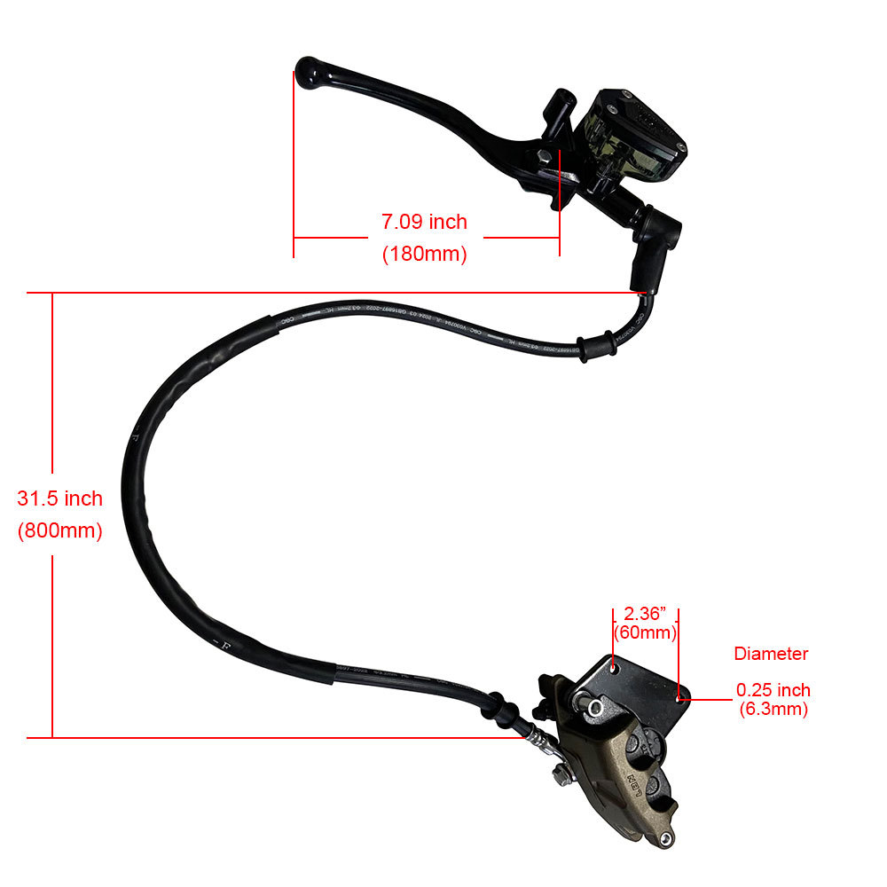 Motorcycle Brake Assembly 240mm Brake Disc with Lever Brake Line
